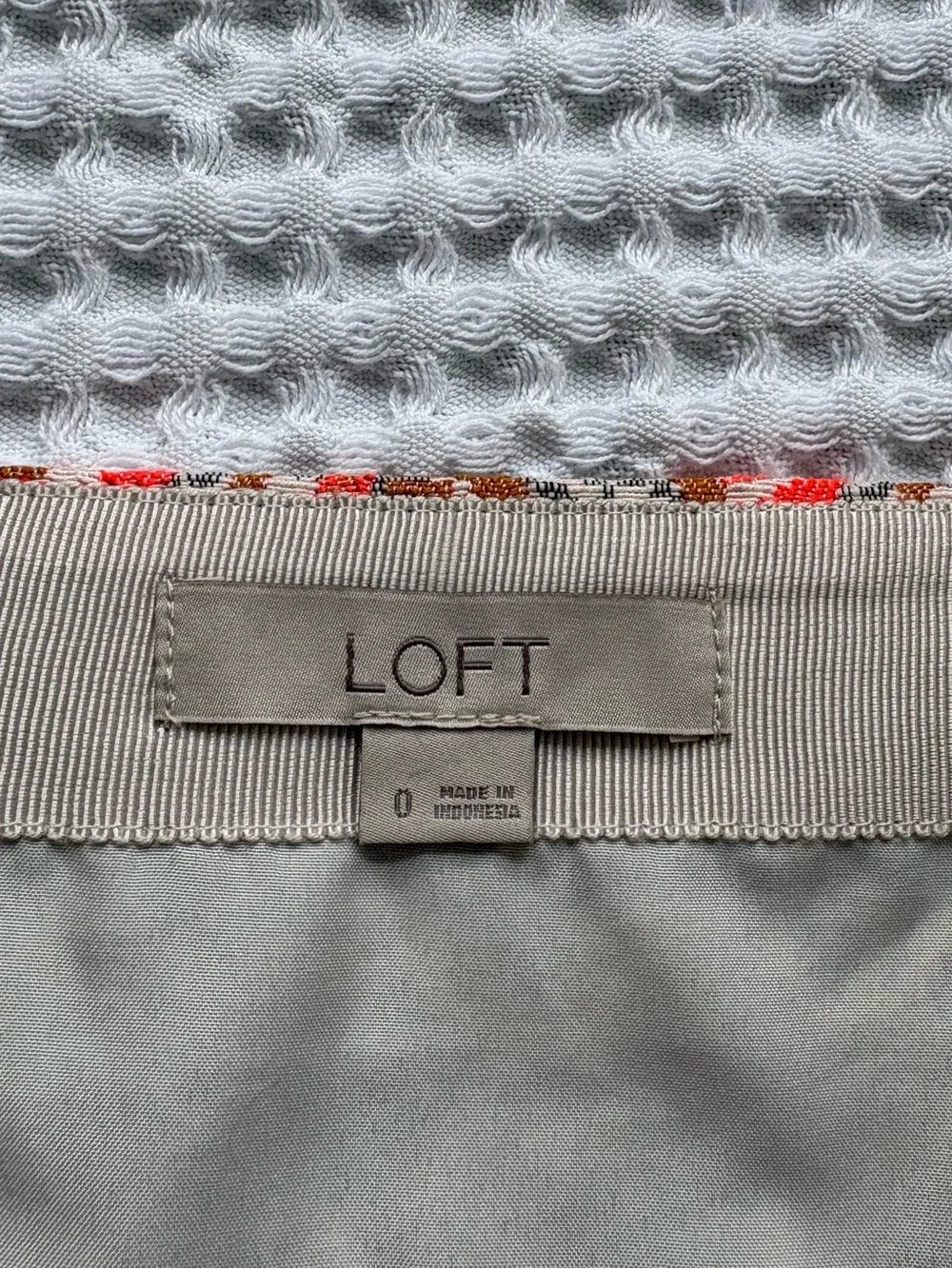 LOFT Tapestry Brocade Mini Shift Skirt Metallic Mosaic Print - Size 0